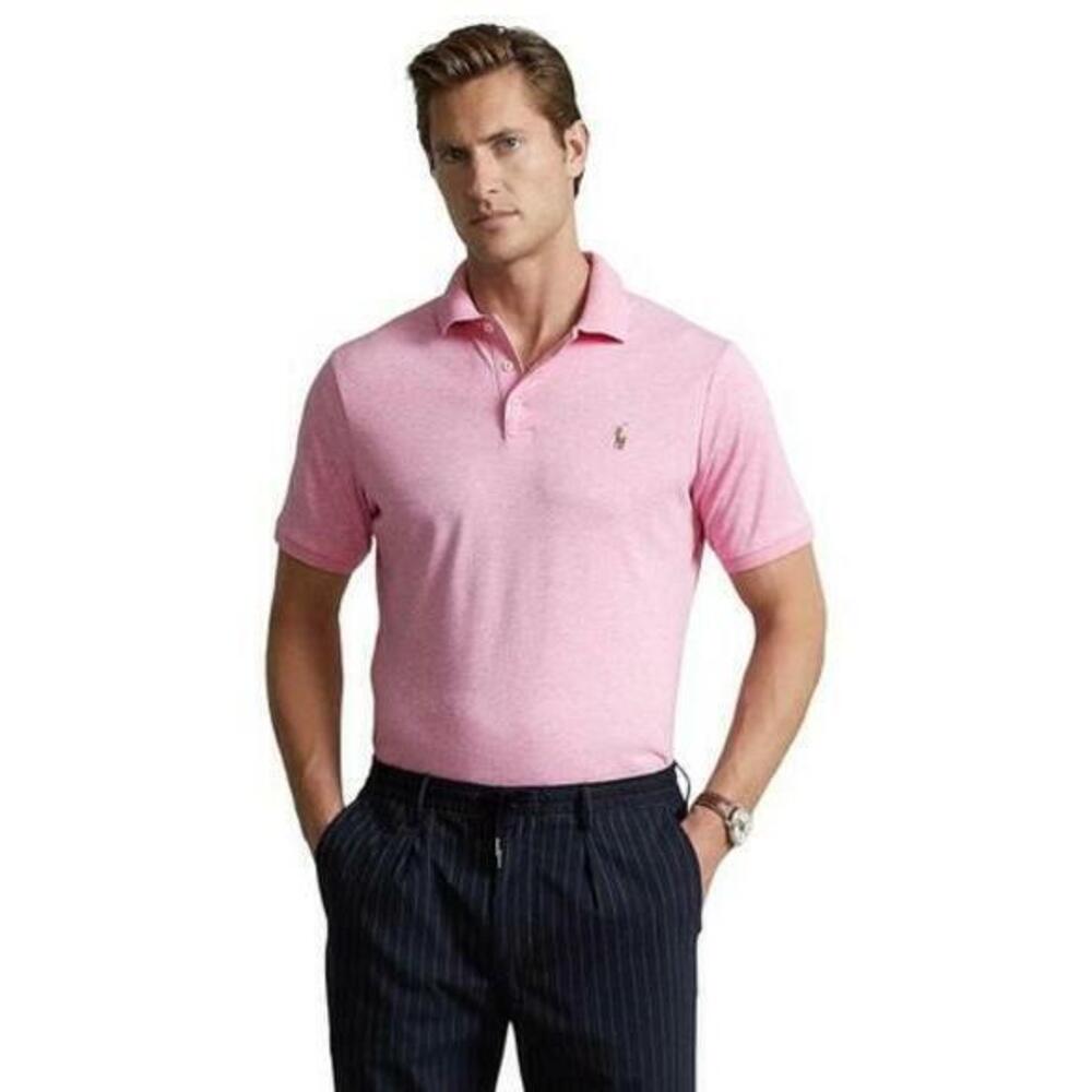 Polo Ralph Lauren Men's Pink Classic Fit Soft Cotton Polo Shirt L NWT - Picture 3 of 6